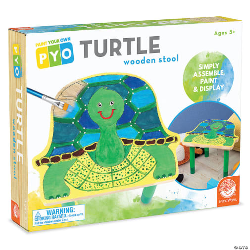 PYO Wooden Stool - Turtle