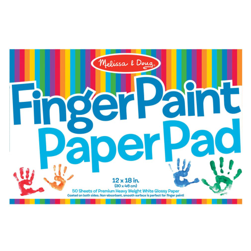 Melissa & Doug Finger Paint Paper 12" x 18" 50 sheets