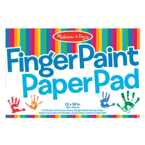 Melissa & Doug Finger Paint Paper 12" x 18" 50 sheets