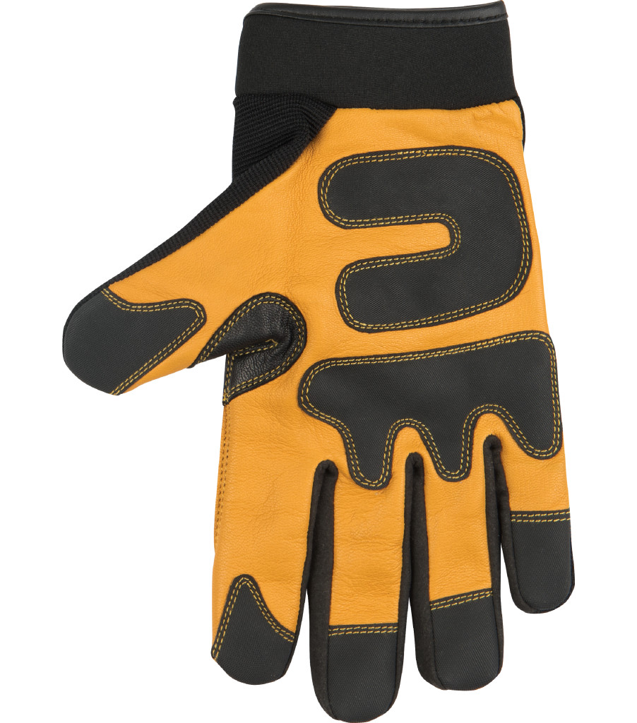 KincoPro&trade; Premium Grain Goatskin & Synthetic Hybrid with Pull-Strap, Black, large image number 1