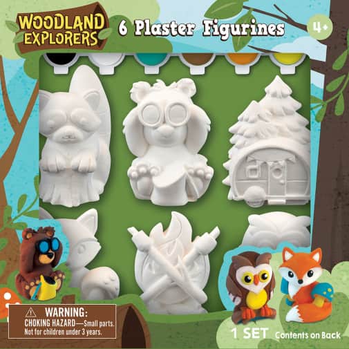 Woodland Explorers - Plaster Figurine Paint Set