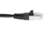 Cat5e Shielded Ethernet Patch Cable, Half-moon Boot, 4ft, Black