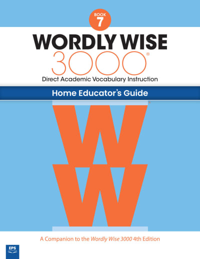 Wordly Wise 3000 Home Educator Guide Book 7 (4th Edition)