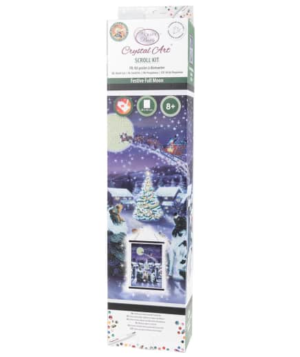 Crystal Art Scroll Kit: Festive Full Moon