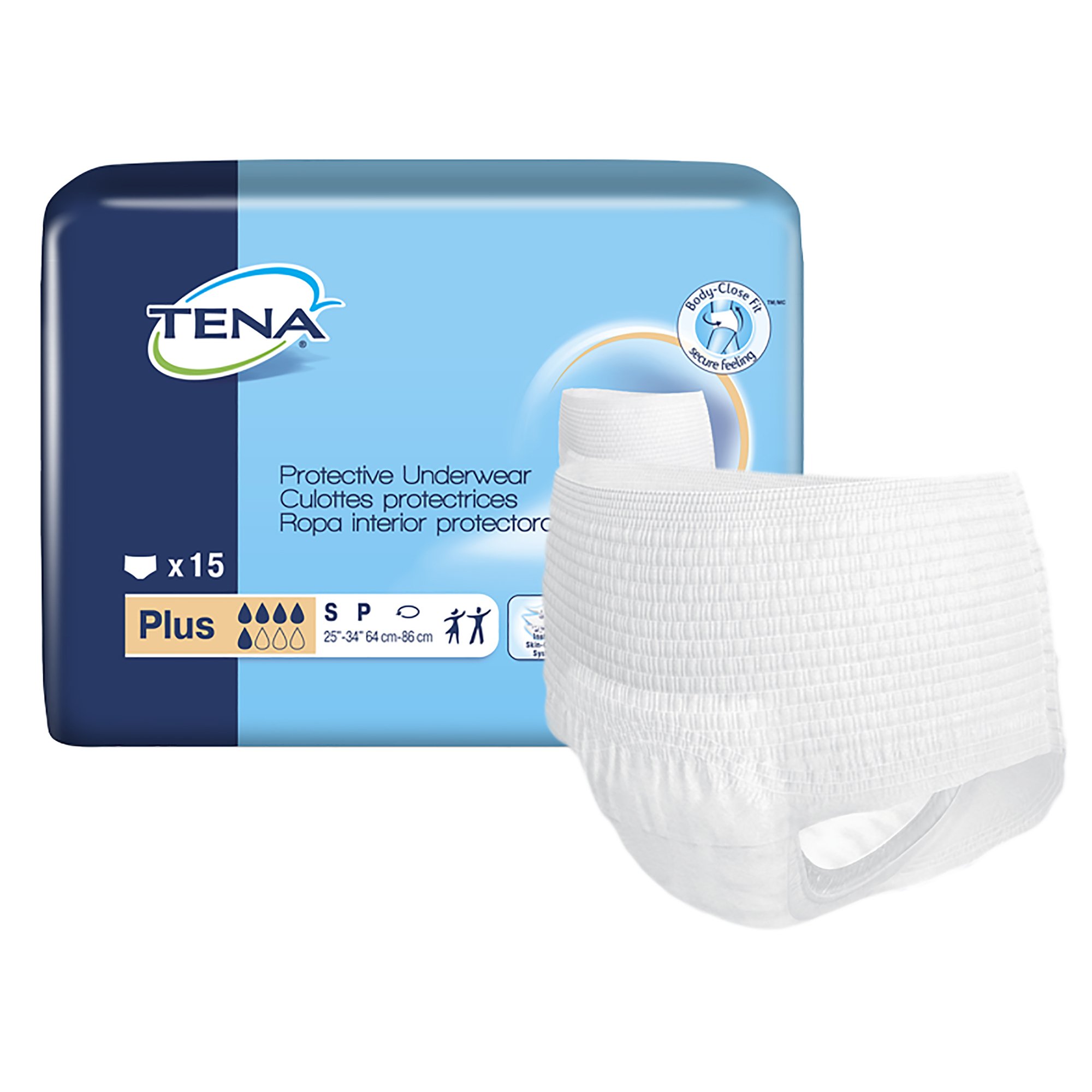 Tena ProSkin Plus Fully Breathable Absorbent Underwear, Small MK 1074463
