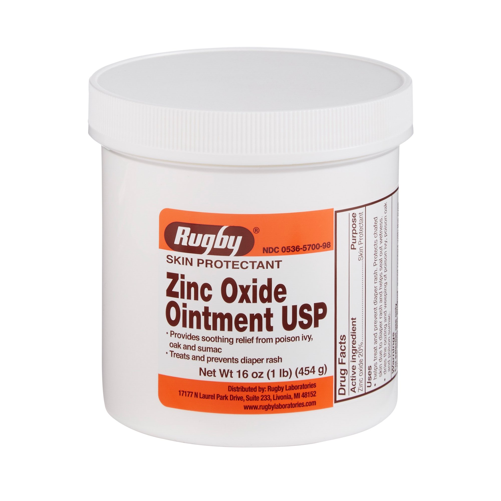 Rugby Zinc Oxide Skin Ointment USP, 16 oz. MK 1201909