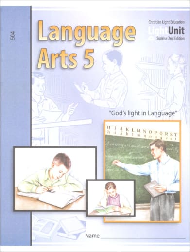 Language Arts LightUnit 504 Sunrise 2nd Edition