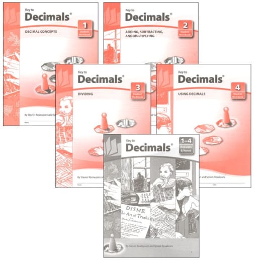 Key to Decimals complete set workbooks + keys