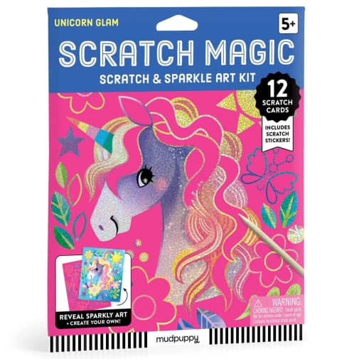 Unicorn Glam Scratch Magic: Scratch & Sparkle Art Kit