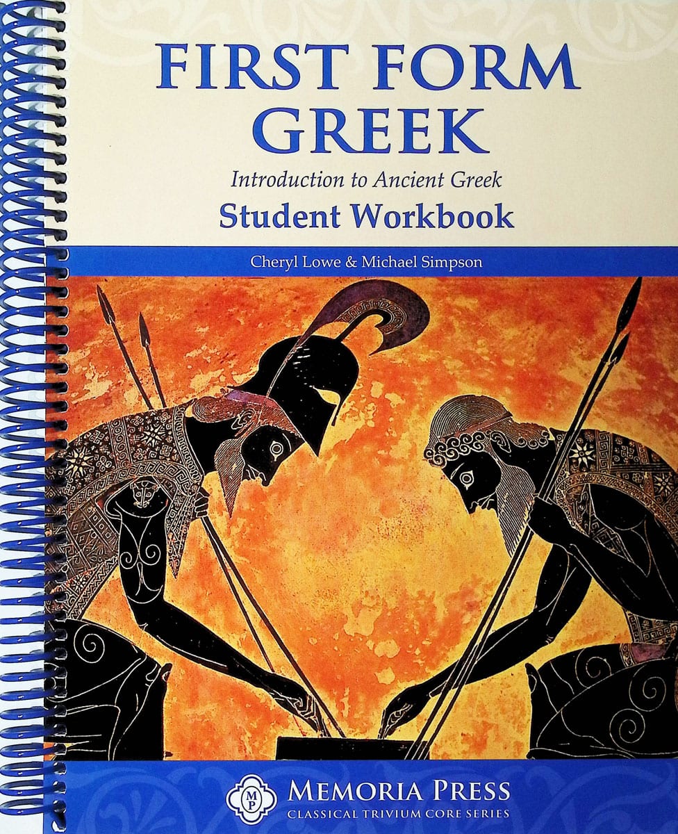 Memoria Press First Form Greek Student Workbook