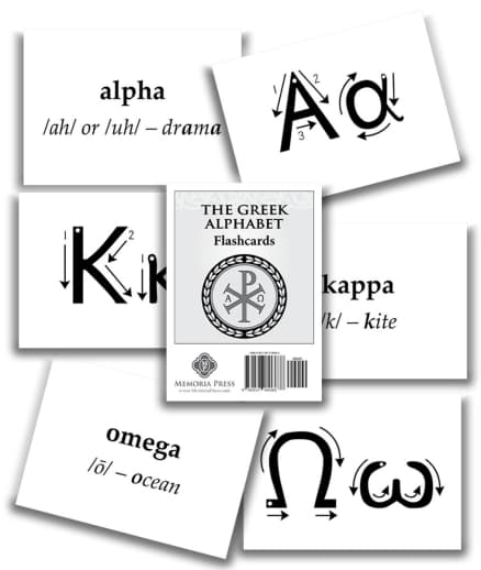 Memoria Press Greek Alphabet Flashcards