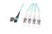 MTP® Female to 4x LC Duplex OM4 Multimode 8-Fiber Breakout Cable, Type B, OFNP, 7m
