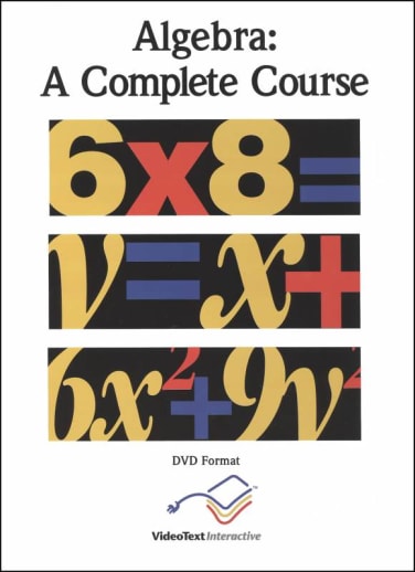 VideoText Algebra Module E Set (DVD format)