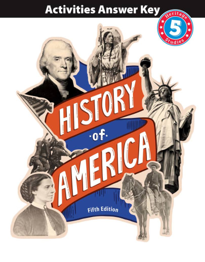 BJU Press Heritage Studies 5 History of America Activities Answer Key 5th Edition