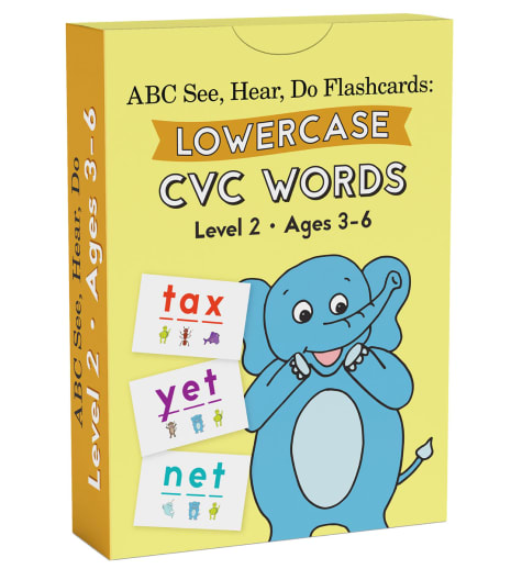 ABC See, Hear, Do: Level 2 - CVC Flashcards Lowercase Letters