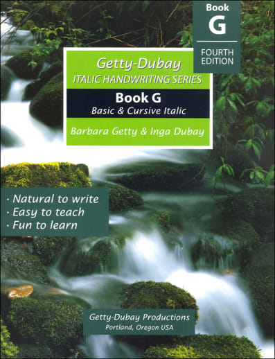 Getty-Dubay Italic Handwriting Series Book G Fourth Edition