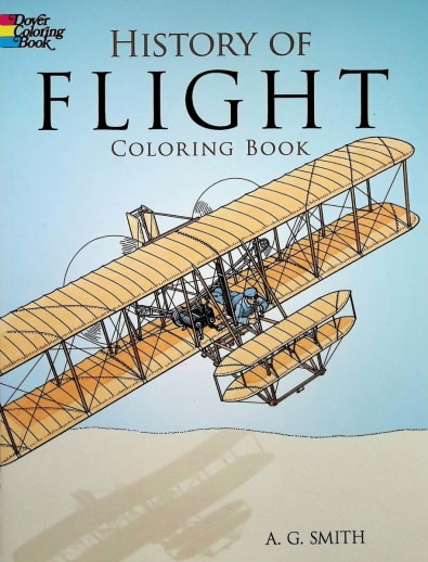 History of Flight Coloring Book