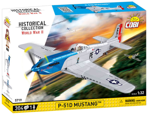 COBI P-51D Mustang Fighter - 304 pieces (World War II Historical Collection)