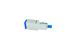 SC/UPC Singlemode Fiber Optic Attenuator – 20dB, Female to Male, Metal, Blue