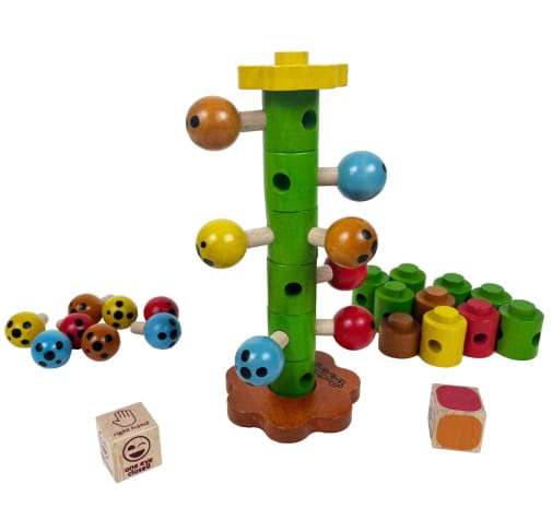 Ladybug Flower Tower Game