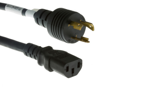 Image of AC Power Cord, L6-20P to C13, 14 AWG, 15ft