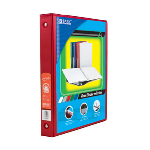 Binder - 3-Ring View 1" Red
