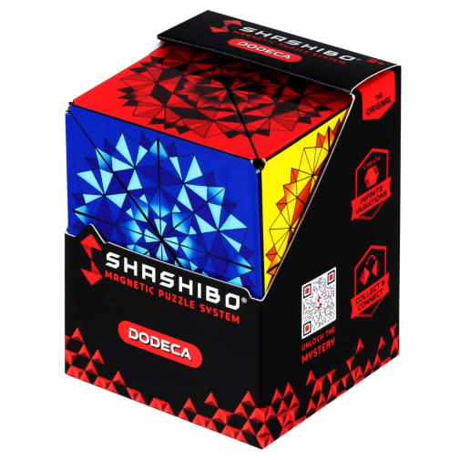 Shashibo Magnetic Puzzle Cube - DODECA Primary (makes 100+ shapes)