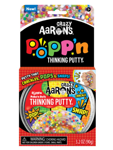 Crazy Aaron's Poke 'n Dots Thinking Putty 4" Tin (Popp' N Putty)