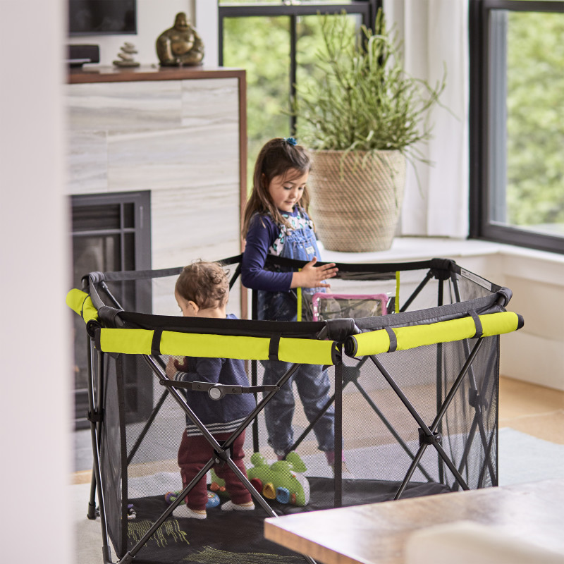 Play-Away™ Portable Playard Deluxe (Adventurer) Lifestyle Photo Play-Away™ Portable Playard Deluxe (Adventurer) Lifestyle Photo