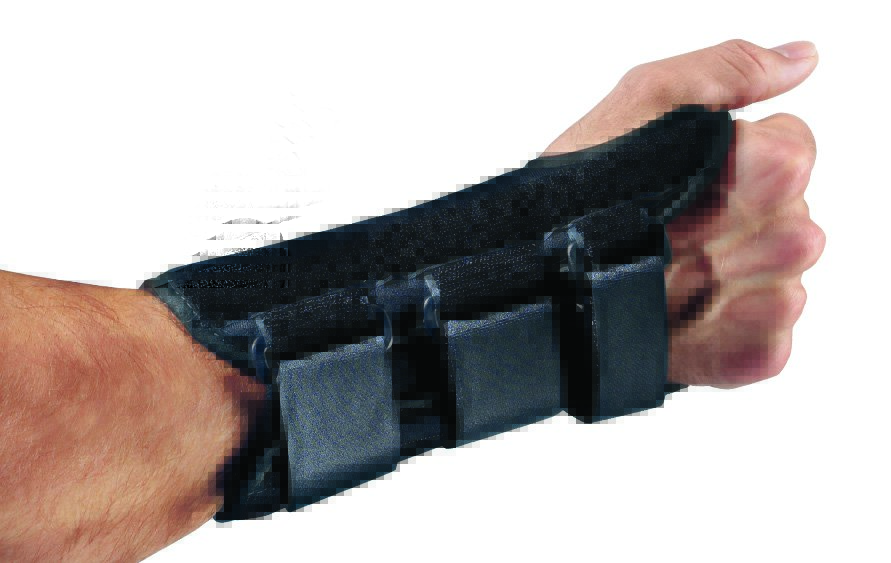 ProCare ComfortForm Wrist Brace with Palmar Stay, Black, Right Hand, X-Small MK 346525