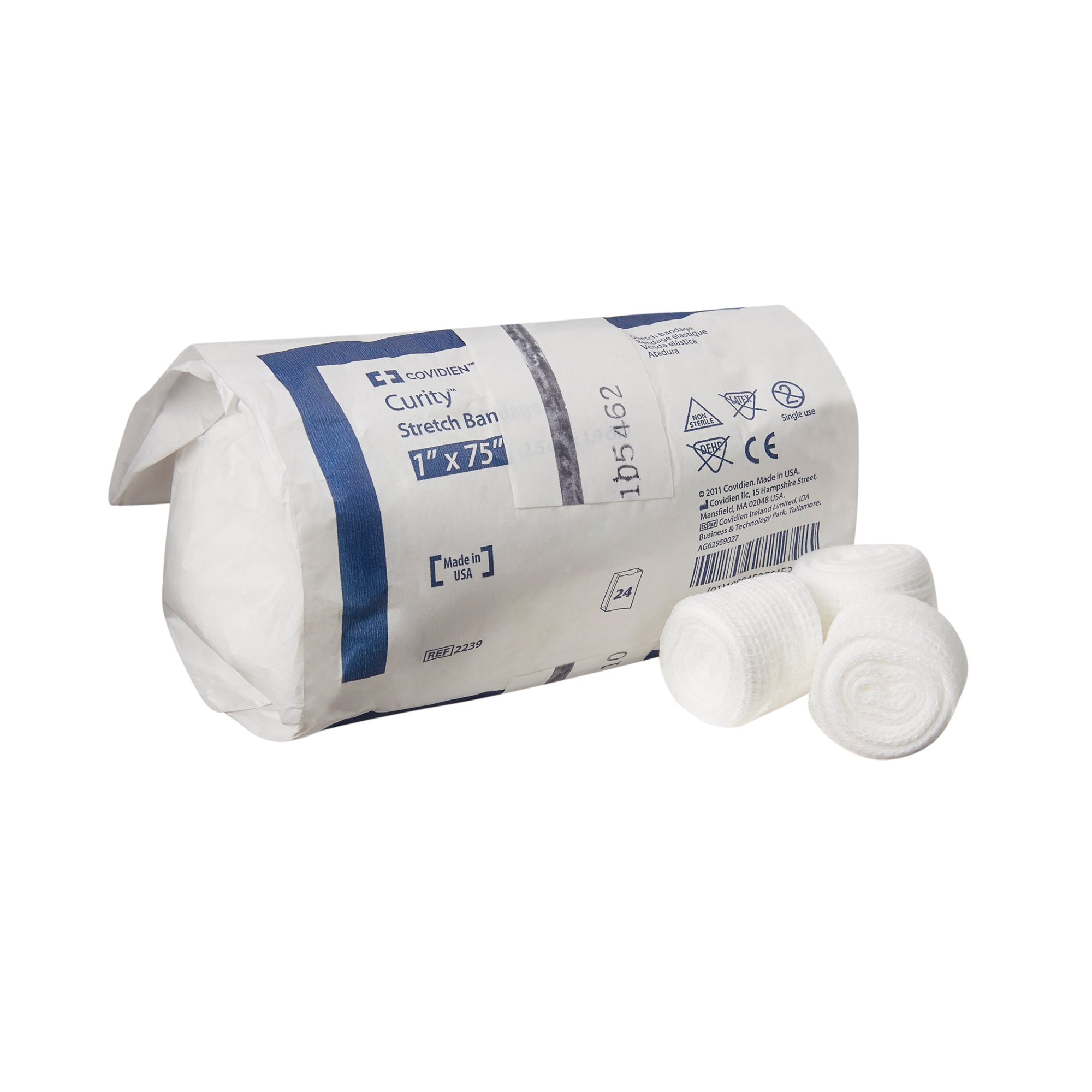 Curity Conforming Bandage, 1 x 75 Inch, One-Ply MK 188581