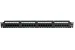 24 Port Cat6A 110 1RU Rack Mount Punch Down Patch Panel
