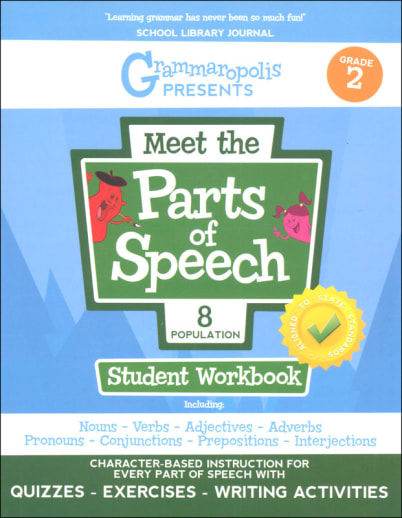 Meet the Parts of Speech Student Workbook Grade 2 (Grammaropolis)