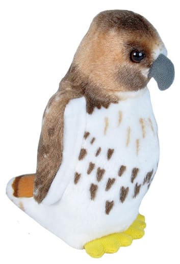 Audubon Bird: Red-Tailed Hawk Plush With Real Bird Call