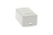 RJ45 Single Port Cat6 Surface Mount Jack, White, Punch-down