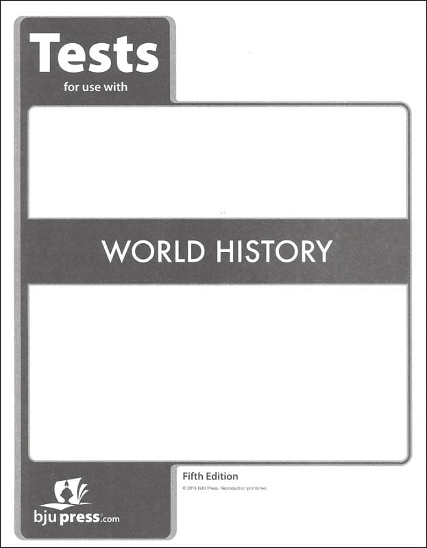BJU Press World History Assessments (5th Edition)