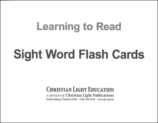 Sight Words Flash Cards