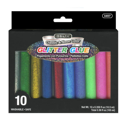 Glitter Glue Pens 10.5 mL (10 count)
