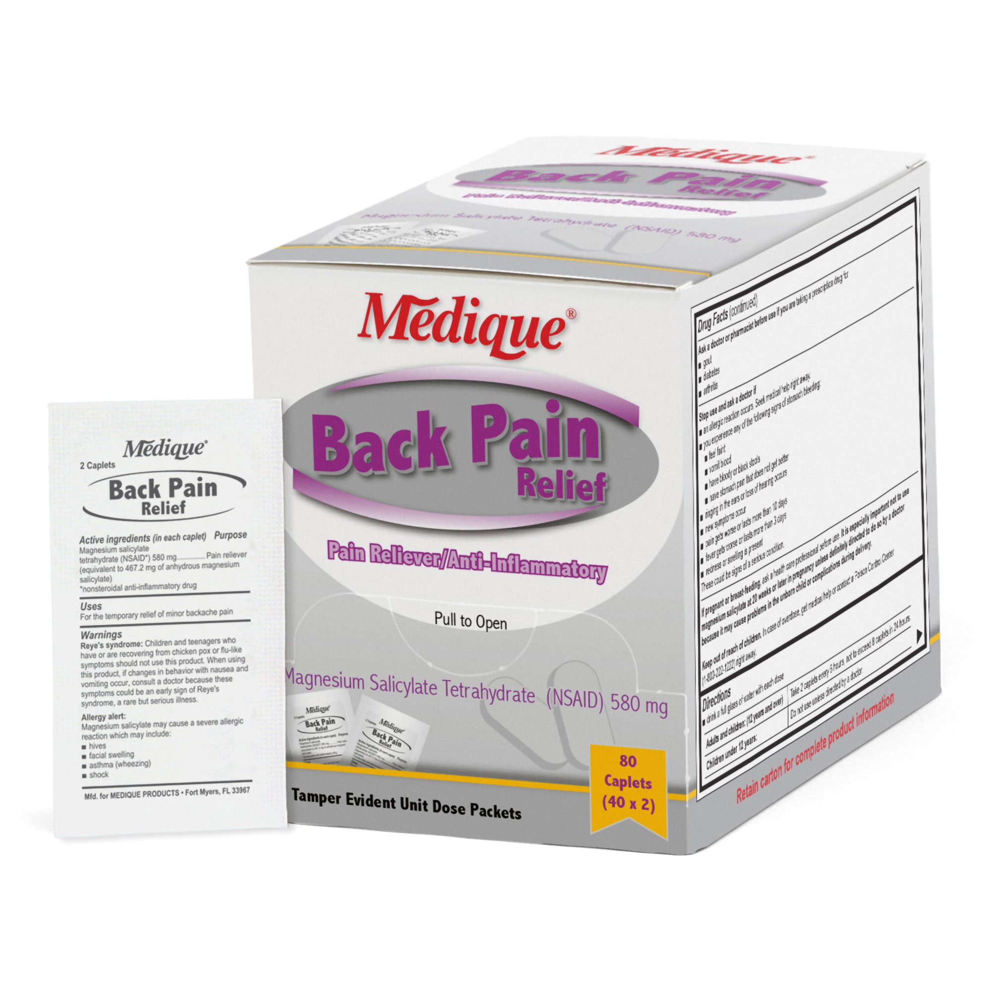 Medique Magnesium Salicylate Tetrahydrate Back Pain Relief MK 1221377