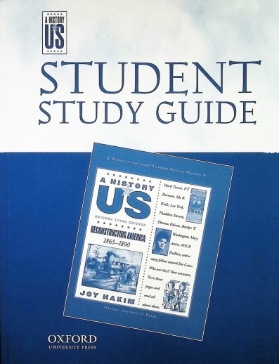 A History of US: Reconstructing America Volume 7 Student Study Guide