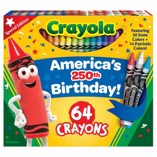 Crayola Crayons America's 250th Anniversary 64 Count