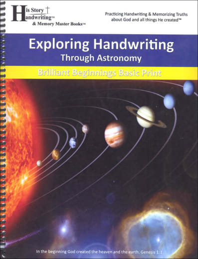 Exploring Handwriting Through Astronomy: Print
