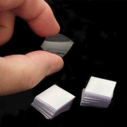 Plastic Coverslips 22mm x 22mm (pack of 100)