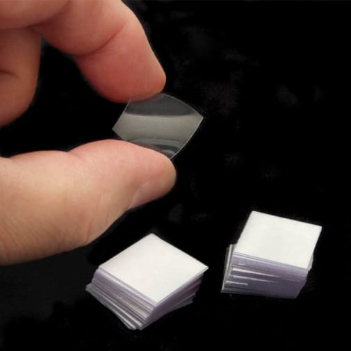 Plastic Coverslips 22mm x 22mm (pack of 100)