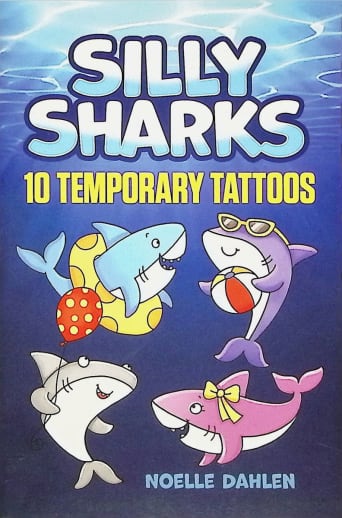 Silly Sharks: 10 Temporary Tattoos