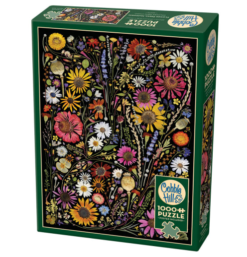 Cobble Hill Flower Press: Happiness Puzzle (1000 piece)