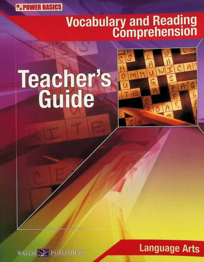 Vocabulary and Reading Comprehension Teacher Guide