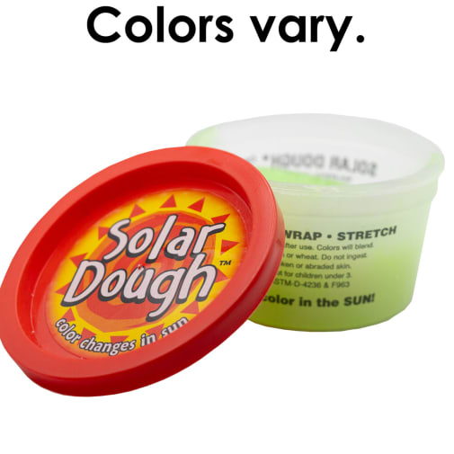 Solar Dough - single unit assorted color changing dough
