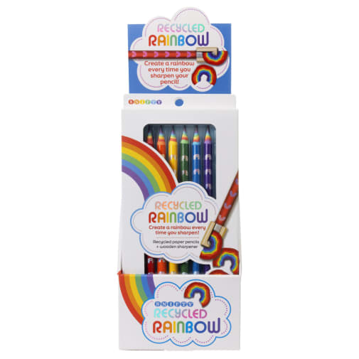 Recycled Rainbow Pencils (set of 6)