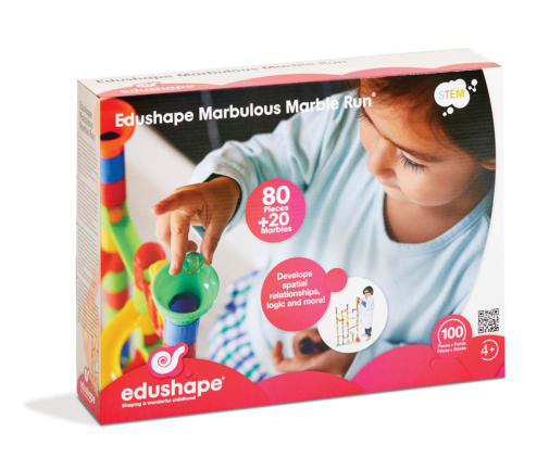 Marbulous Marble Run (100 pieces - 80 pieces, 20 marbles)